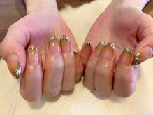 カバー(COVER)/☆ガラスフレンチネイル☆