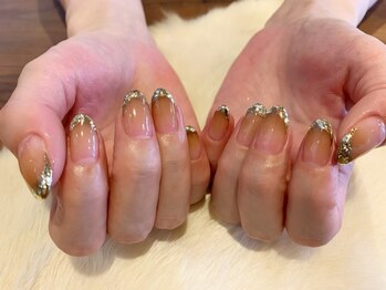 カバー(COVER)/☆ガラスフレンチネイル☆