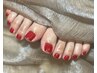 ご新規様Foot◆ワンカラー《フットバス＋丁寧ケア込》　¥500off