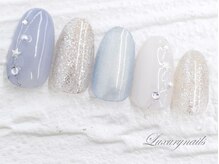 ラグジュアリー ネイルズ(Luxury Nails)/ブルー＊WinterNail