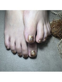 シャルムネイル(charme nail)/ゴールドニュアンス