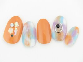 ☆オレンジニュアンスネイル☆