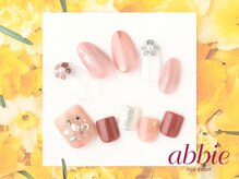 ネイルサロン アビー グランデュオ蒲田店(abbie)/お花フレンチ￥13332/￥13640