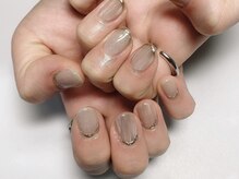 ムー(moo)/ミラーフレンチネイル