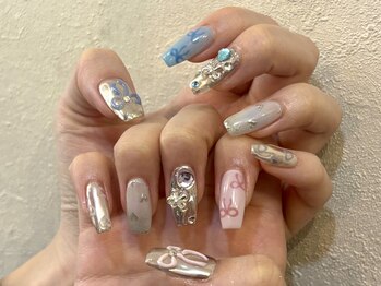 アイネイルズ 天神今泉店(I-nails)の写真/短いお爪でも長さを選べて理想のフォルムをお作り出来ます！卒業式やイベントなどにもおすすめ◎[天神今泉]