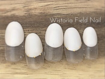 ウィスタリアフィールドネイル MONAD店(WISTARIA FIELD)/丸フレンチ シンプルネイル