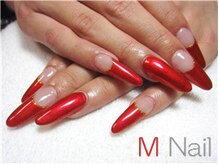 エムネイル(M Nail)/スカルプ・真っ赤が印象的
