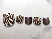 ネイルブレイク リリア(Nail Break lilia)/【初回オフ無料】ゼブラ柄ネイル