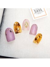 サヴァ アイラッシュアンドネイル(sava)/【べっ甲ネイル】