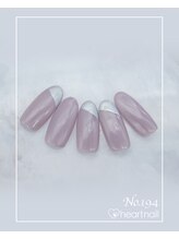 はあとねいる 富山高岡店/カラー、メタリック斜めフレンチ