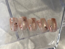 ピンクマグ×ミラー春ニュアンス