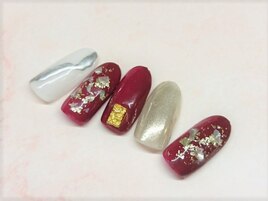 和装ネイル・ミラーネイル