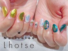 ローツェ(Lhotse)/カラフルミラーネイル☆