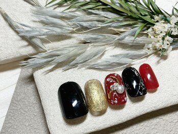 ブレス 仙台駅前本店(BLESS)/2023*お正月ネイル♪成人式に◎