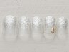 【所要時間60分】 ラメグラデーション+アート2本[HAND] ￥3990