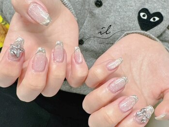 イル 神戸店/ミラー×フレンチネイル