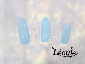 レオニー(Leonie)/ワンカラー×ホログラムネイル
