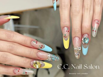 シーシーネイルサロン 池袋(C.C.Nail salon)/可愛いフレンチネイル
