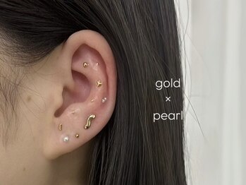 ブルー(BLUE)/耳ツボジュエリー★design¥4,000