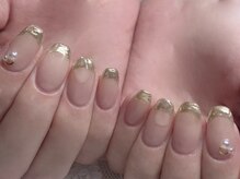 リシェ ネイル アンド アイラッシュ(riche)/ミラーフレンチ