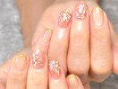 ミラーアート×線香花火ネイル