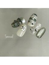 ソーネイル(Soo.nail)/2月定額ネイルシンプルデザイン