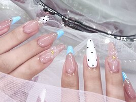 プルメリア×夏ネイルデザイン