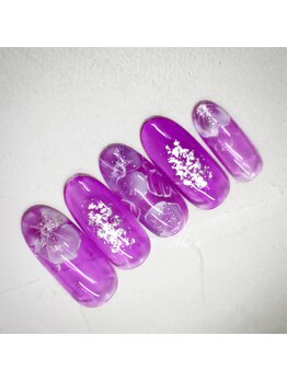 マアズ まあず(Ma's*)/クリアネイルで涼しげに¥