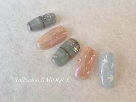 ふんわりボーダーデザイン☆