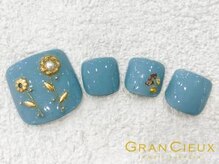 クアトログランシュ 青葉台(QUATRO×GranCieux)/くすみフラワーネイル☆