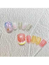 タネモト(Tanemoto)/7月フットネイル￥9900