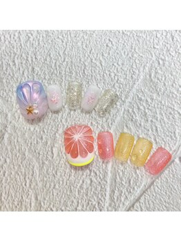 タネモト(Tanemoto)/7月フットネイル¥9900