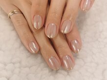 ムー(moo)/ミラースキニーフレンチネイル