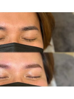 サロンド アヤメン(SALON DE AYAMEN)の写真/【デキる男の身だしなみ♪眉の色味を変えてモテ感UP】メンズ眉毛WAXスタイリング+眉カラー8,000円
