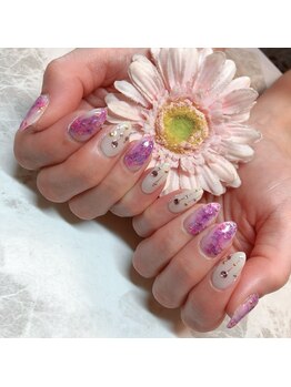カイズプライベートネイルサロン(Kai's)/紫陽花風ネイル