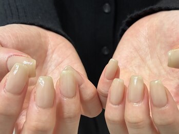 クレイ(clay.)/ベージュ ワンカラーネイル