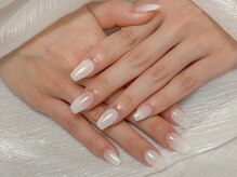 ウルネイル(Uru nail)/ホワイトワンカラー/グラデ