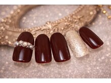 ネイルサロンジンジャー(Ginger)/大人ビジューワンカラー