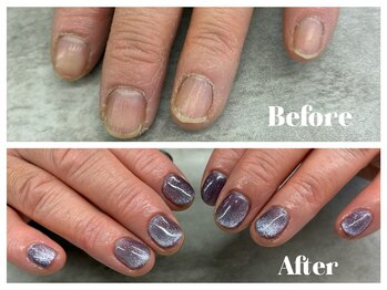 Nail Space Beldadの写真/丁寧なケアで爪周りまで美しく◎ジェルメニューにはハンドトリートメント付き