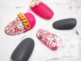 ミックスツイードネイル