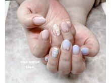 リアン(Lien)/チェック柄ネイル