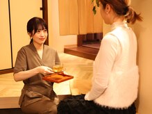 施術後はアフターティーをご用意