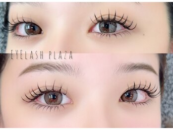 アイラッシュプラザ 南森町店(EYELASHPLAZA)の写真/束感のあるまつ毛を叶える《LEDマツエク/まつげパーマ》でリピート多数！トレンド感のある目元で印象UP！