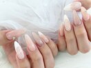 【森】フレンチ×レースネイル
