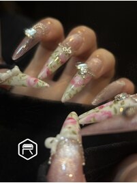 花柄ネイル