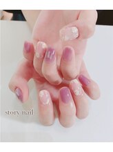 ストーリーアイラッシュアンドネイル(Story)/お花いっぱいネイル♪