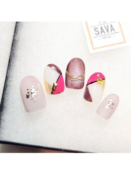 サヴァ アイラッシュアンドネイル(sava)/【ブロックネイル】