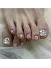 オーク ガーデン 中目黒(OAK garden)/フット埋め尽くしネイル