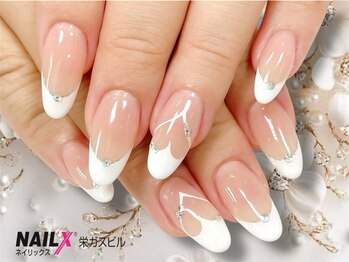 ネイリックス 栄ガスビル(NAILX)の写真/【大人可愛いが叶う春ネイル】春を彩る華やかカラーで指先美人！シンプルでトレンド感のあるデザイン多数！