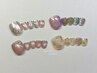 【フットバス付き】ワンカラー/マグネット/フラッシュ/ミラーMIXフット ￥8300